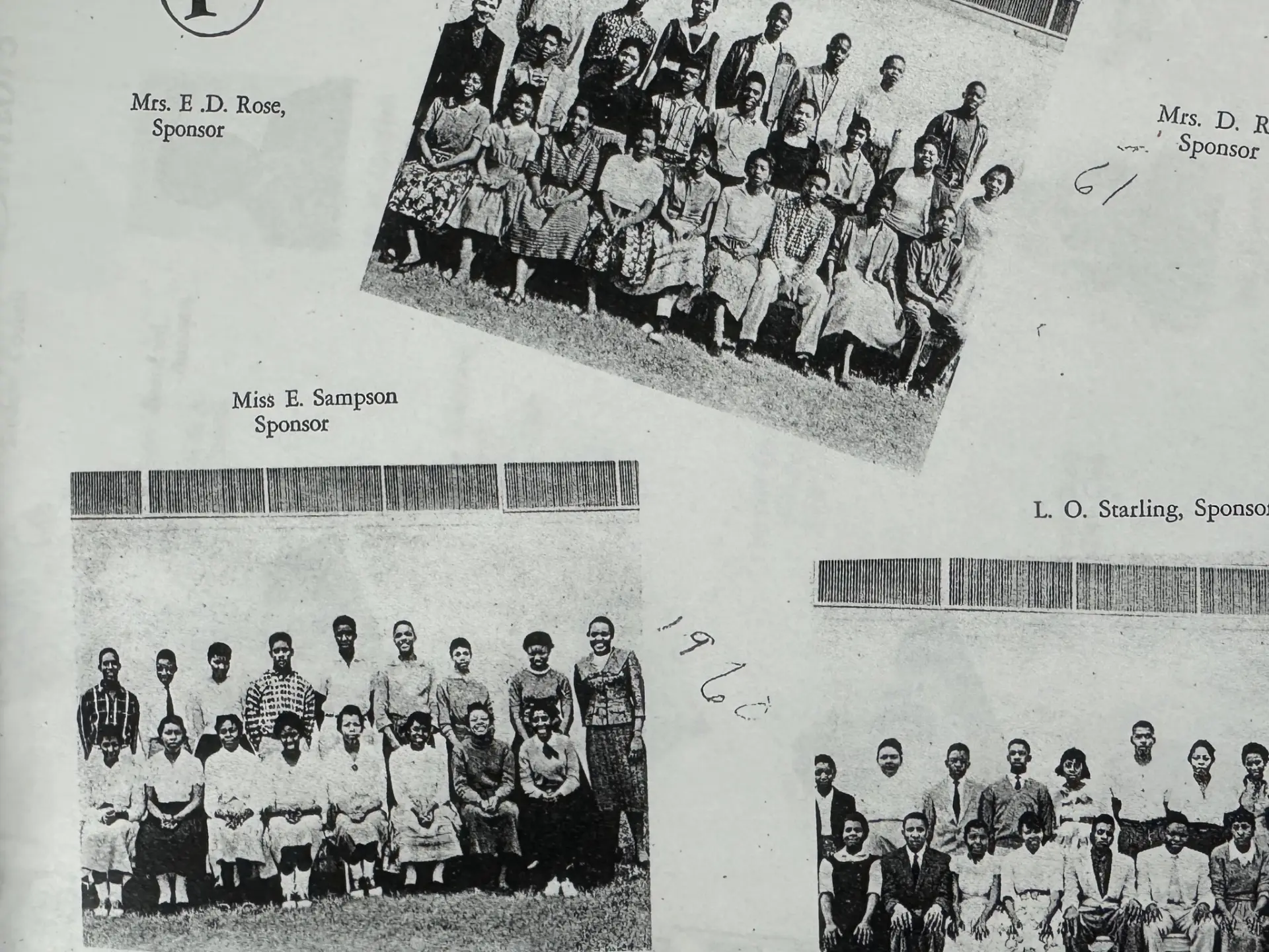 Archival school class photographs from the Historic East Winter Garden Neighborhood, Winter Garden, Florida